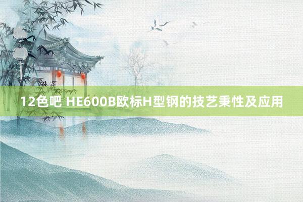 12色吧 HE600B欧标H型钢的技艺秉性及应用