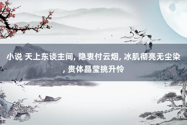 小说 天上东谈主间， 隐衷付云烟， 冰肌彻亮无尘染， 贵体晶莹挑升怜