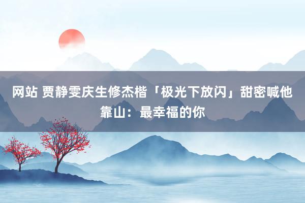 网站 贾静雯庆生修杰楷「极光下放闪」　甜密喊他靠山：最幸福的你